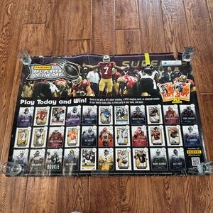 🏈2013 Panini NFL Player of the Day Promotional Poster / Collectors’ Sheet🏈
